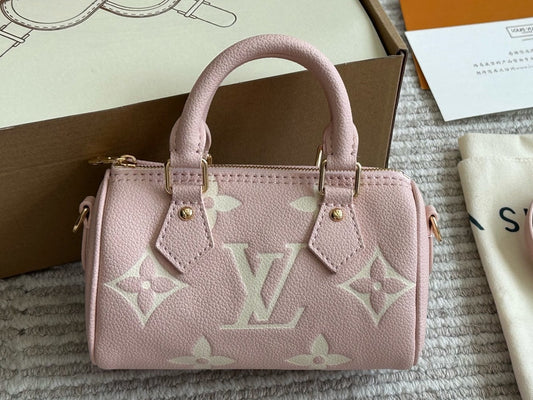 Louis Vuitton Nano Speedy Bandouliere Rose